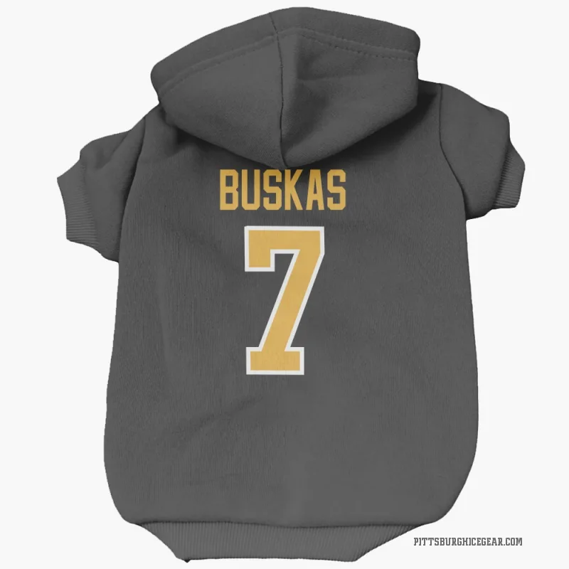 Rod Buskas Black Pittsburgh Penguins Cat & Dog Pet Hoodie