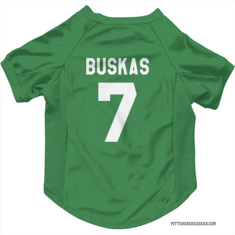 Rod Buskas Green Pittsburgh Penguins Cat & Dog Pet Jersey