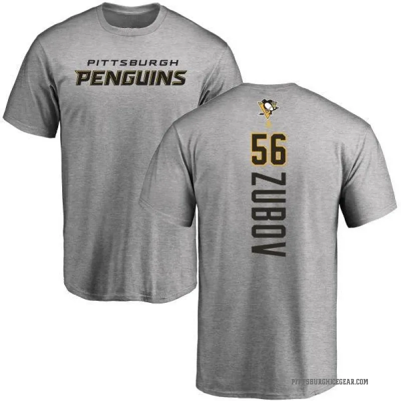 Sergei Zubov Men's Ash Pittsburgh Penguins Backer T-Shirt -