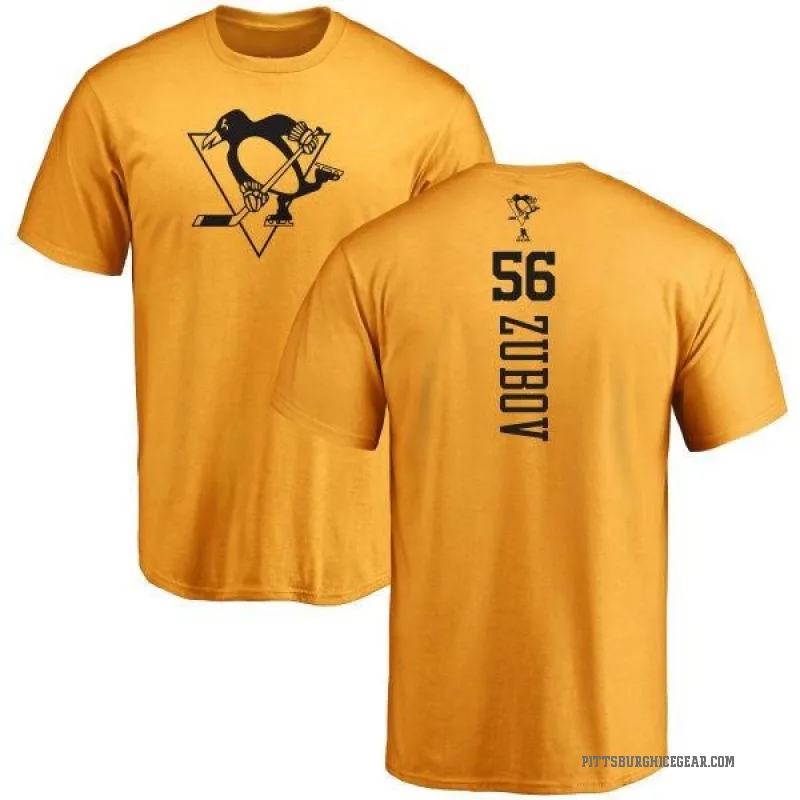 Sergei Zubov Men's Gold Pittsburgh Penguins One Color Backer T-Shirt -